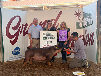 4TH OVERALL BARROW & CHAMPION DUROC
2026 DUQUOIN STATE FAIR