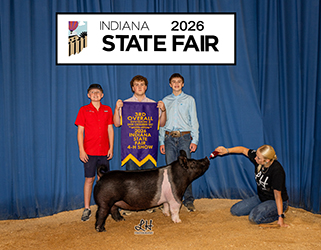 3RD OVERALL DIVISION 2 CROSSBRED GILT
2026 IN STATE FAIR