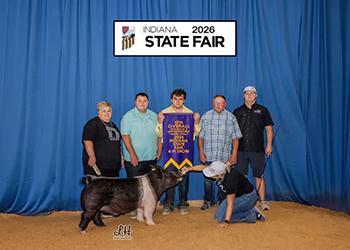 5TH OVERALL DIVISION 2 DARK CROSSBRED BARROW
2026 IN STATE FAIR