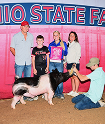 4TH OVERALL DIVISION 1 DARK CROSSBRED BARROW
2026 OH STATE FAIR